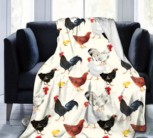 Chicken blanket multiple chickens